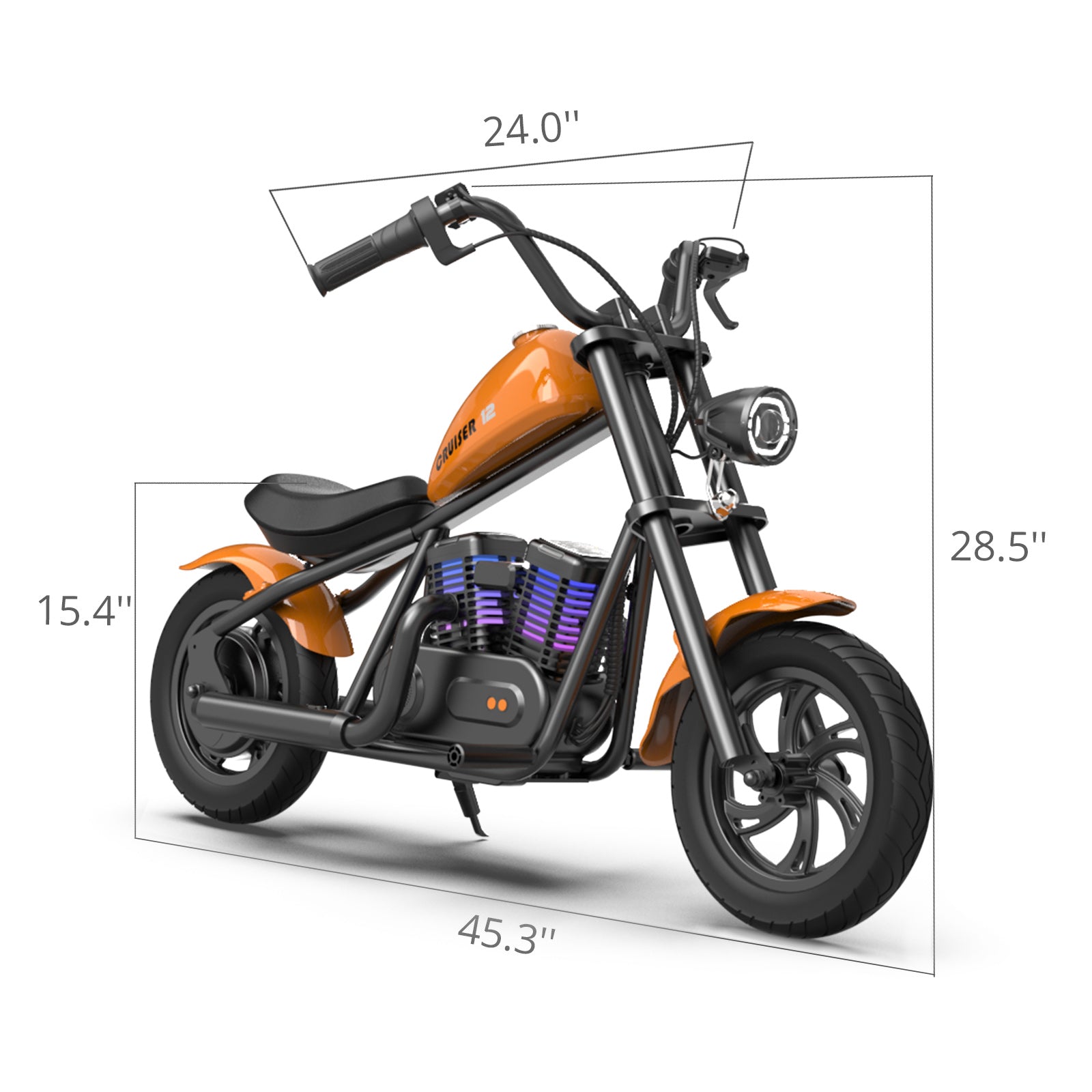 Electric Motorcycle for Kids - HYPER GOGO Cruiser 12 Plus